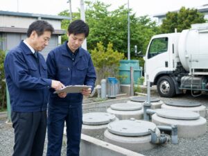 浄化槽設備の現場確認と事業承継準備
